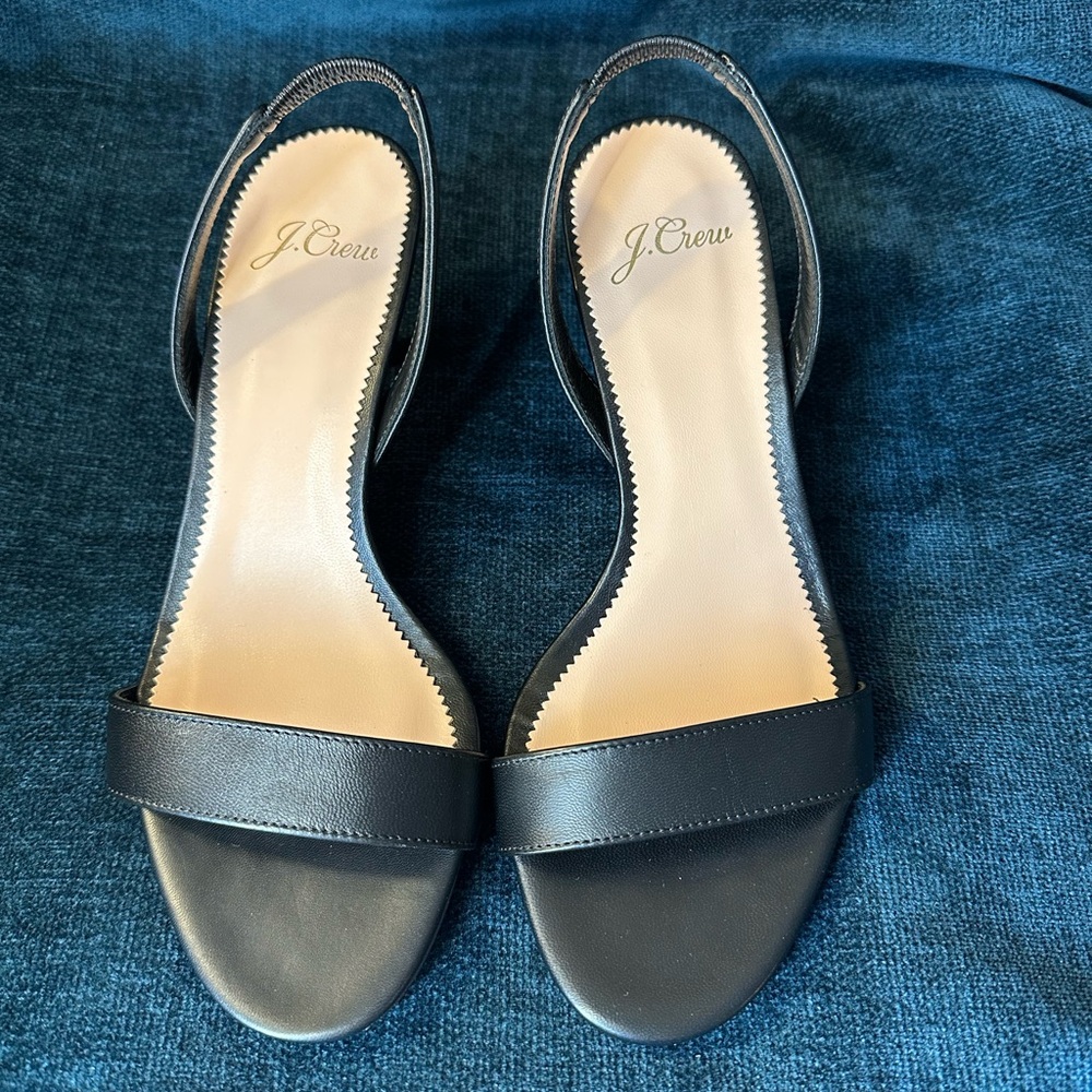 J. Crew Sling Back Kitten Heel Sandal